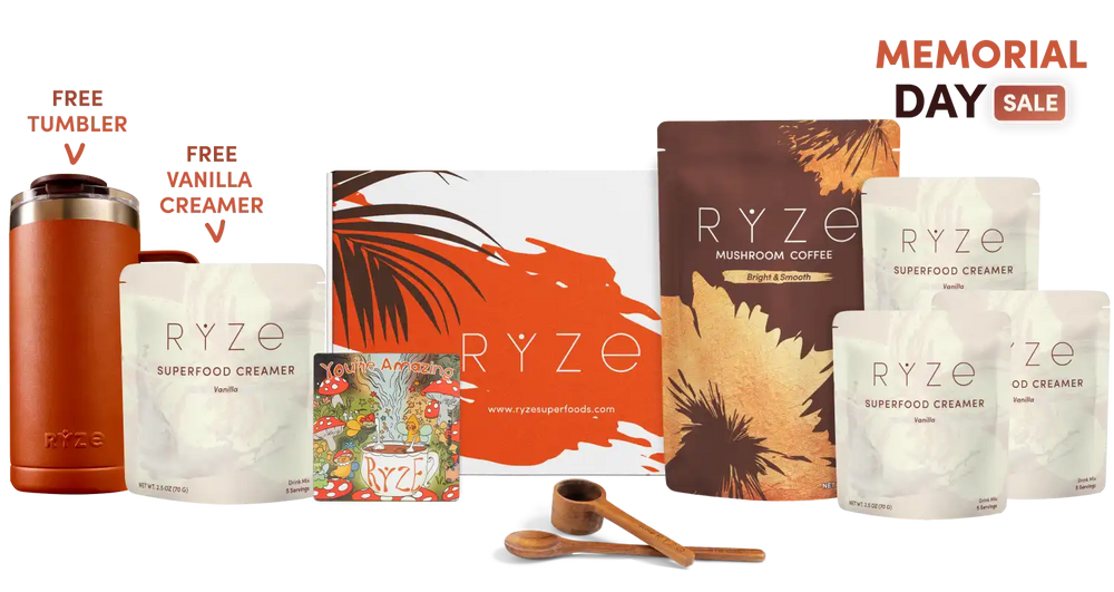 Ultimate RYZE Vanilla Latte Bundle (Vanilla Creamer + Coffee) - Everyday Coffee for Daily Commute