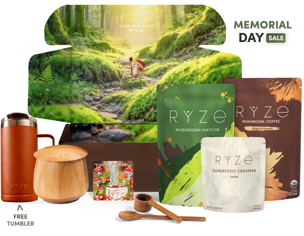 RYZE Ritual Set (Matcha + Coffee) - Rich Flavor Daily Brew